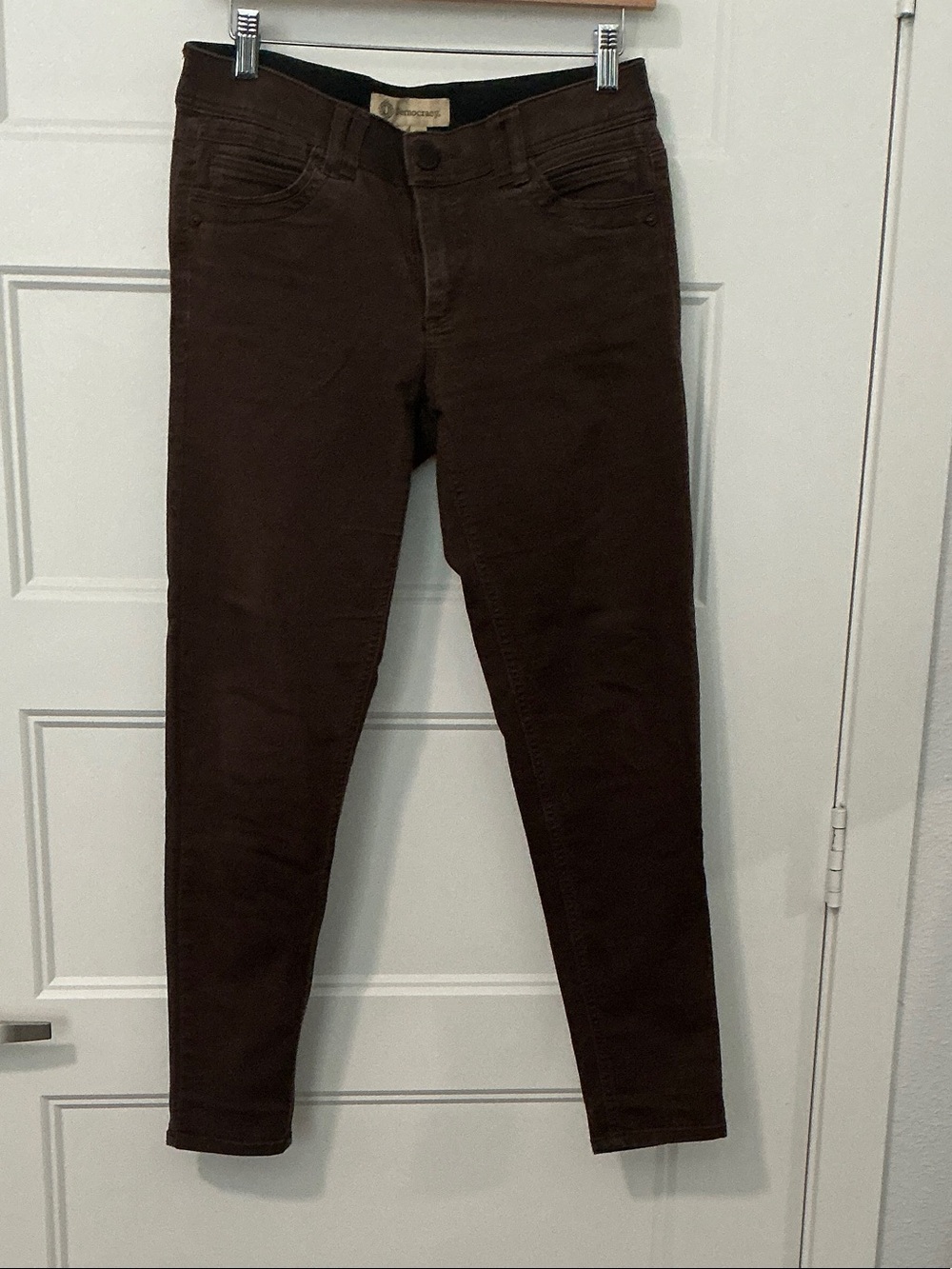 Democracy Skinny Jeans in Dark Brown